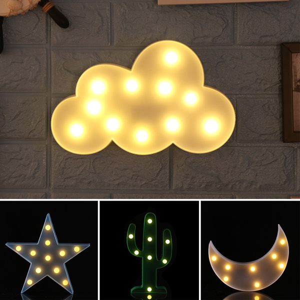 Moon Cute Table Lamp Led Lamps 3d Light, Cute Table Lamps