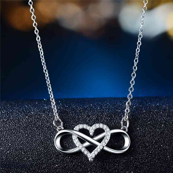 infinity heart necklace jewlr