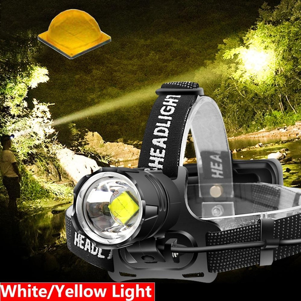 hunting head torch yellow light