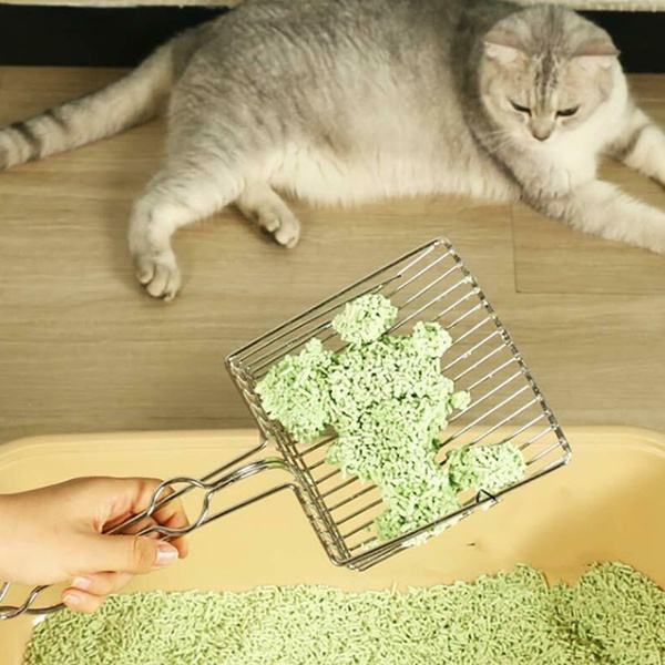 stainless steel cat litter scoop