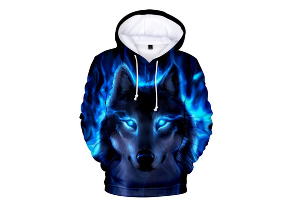 Wolf design hot sale hoodie