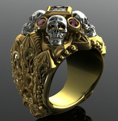 ringsformen, Joyería de pavo reales, Jewellery, skullring