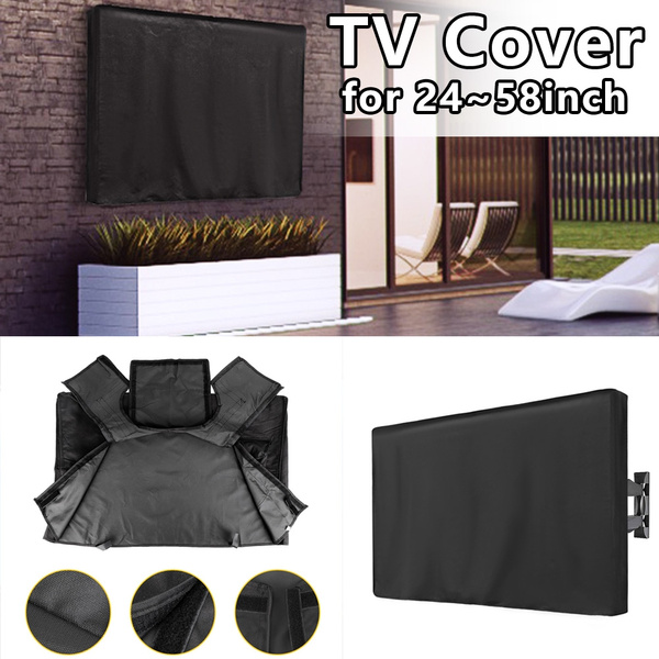 600D Oxford PVC TV Cover Weatherproof for 2460 inch TV Waterproof and