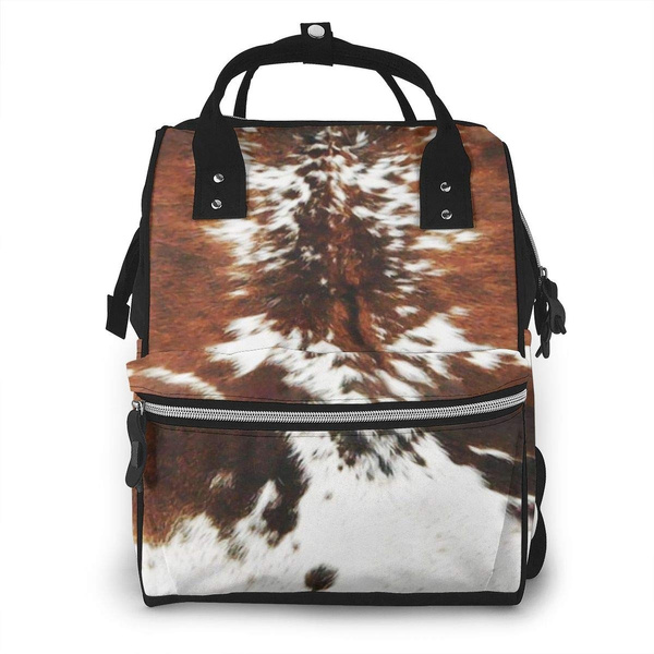 Brown Print Waterproof Travel Bag 