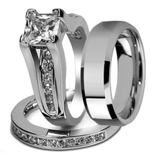 Steel, Sterling Silver Jewelry, wedding ring, 925 silver rings