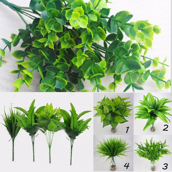 1pcs large artificial green plant decorated with foliage of plants 