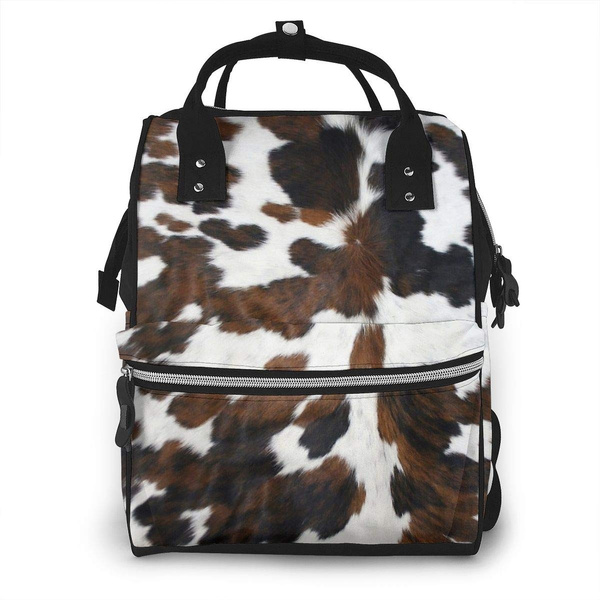 cowhide diaper backpack