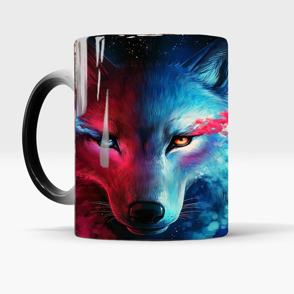 Wolf Moon Light Hunt NEW Colour Changing Tea Coffee Mug 11 ozWellcoda 