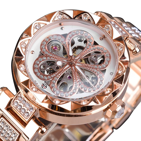 Forsining Fashion Women Watch Orologio Da Polso Femminile Con Diamante Di Marca  Orologi Automatici Automatici Orologio a Lancette Luminose Impermeabili |  Wish