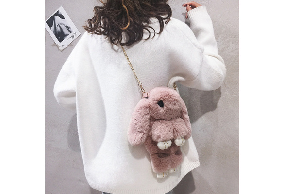 New Cartoon Plush Bag Cute Bunny Backpack