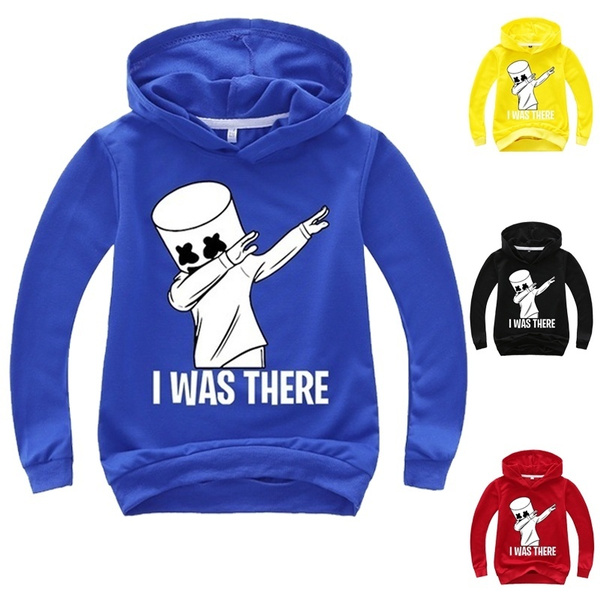 DJ Marshmello Mask Music Printed Hoodies Boys and Girls Tracksuits Kids ...