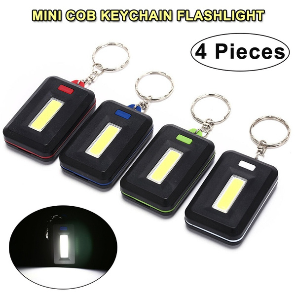 Portable Mini COB Keychain LED Flashlight Torch Working Pocket Lamp Light Useful 