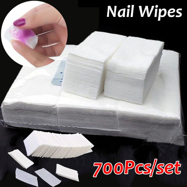 700Pcs/set Nail Art Cleaner Polish Tips Gel Polish Remover Cotton Nail ...