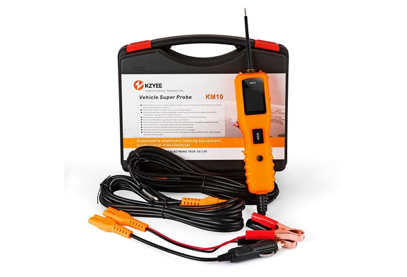 KM10 12V 24V Digital Voltage Circuit Tester Electrical Power Probe AVOmeter Tool 
