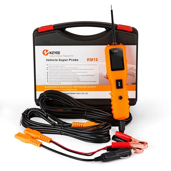KZYEE KM50 12V 24V Auto Circuit Tester Electrical Power Probe Kit AC DC Injector 