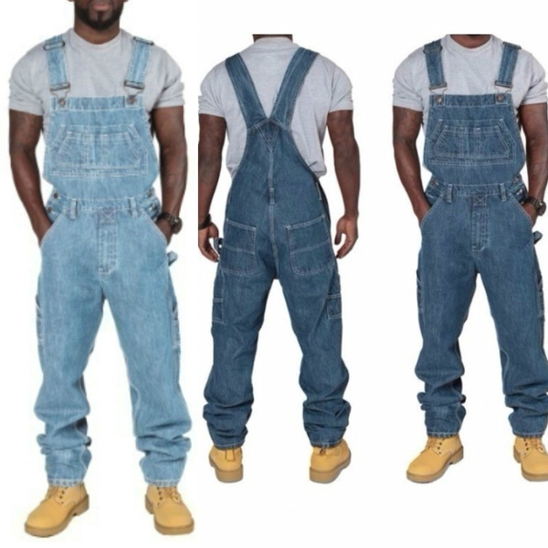 Pants Men Fitness Jeans with Pockets 