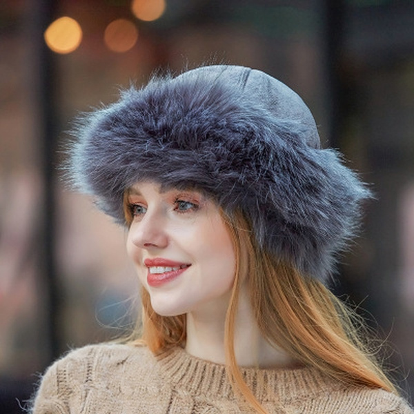 Womens faux deals fur hats