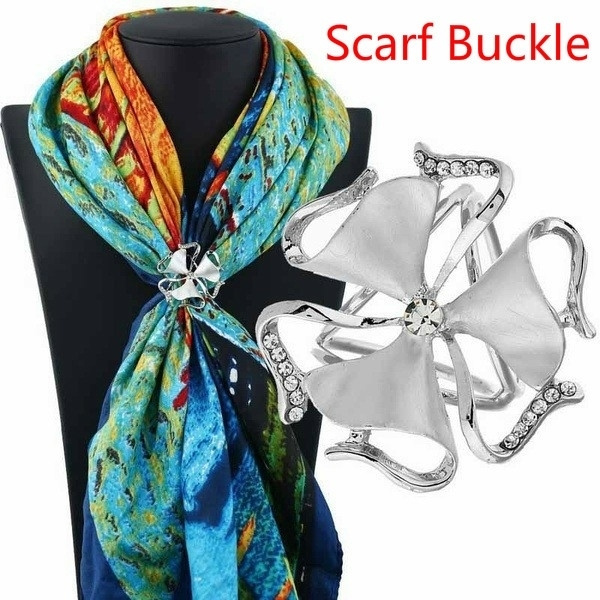 Ladies Scarf Ring Clip Scarf Three Ring Fashionable Scarf Clips
