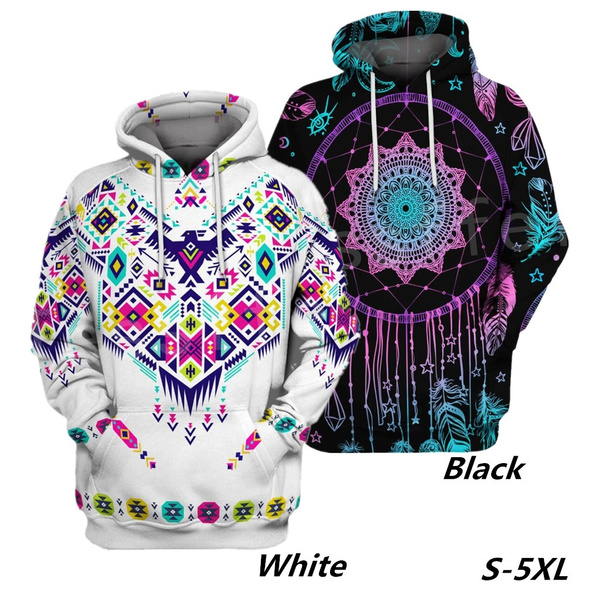 indian print hoodie