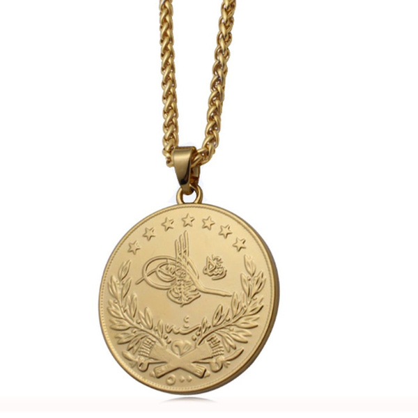 Islam Arab Coin Gold Color Turkey Coins 