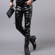 trousers, lacesup, pants, leather
