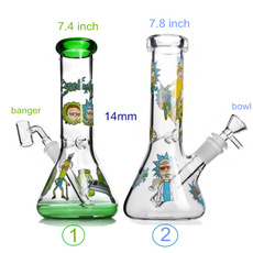 glasswaterpipe, Colorful, oil rigs, waterbong
