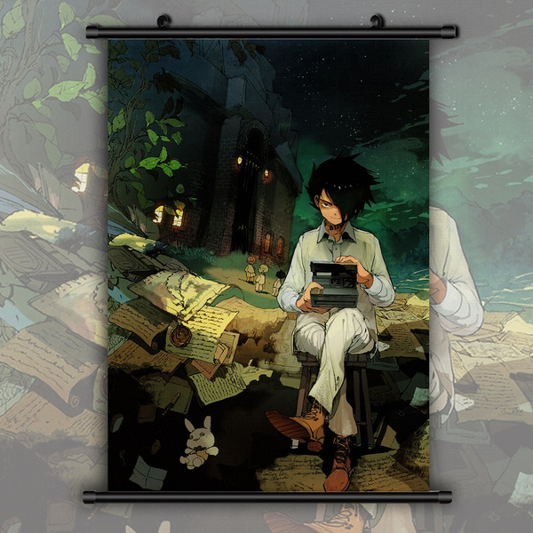 Yakusoku no Neverland HD Print Anime Wall Poster Scroll Room Decor