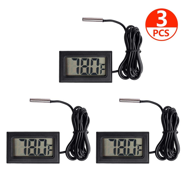 BNSTWBD White- Digital Lcd Thermometer Temperature Monitor With External Probe For Refrigerator Freezer Refrigerator Swimming Pool Aquarium White BNSTWBD White- Digital Lcd Thermometer Temperature Monitor With External Probe For Refrigerator Freezer Refrigerator Swimming Pool Aquarium White