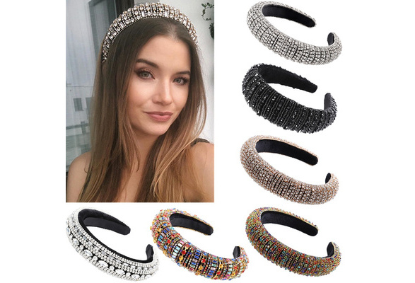 Baroque Rhinestone Crystal Headband Bejewelled Wi Diademas Baroque Rhinestone Crystal Headband Bejewelled Wi Diademas