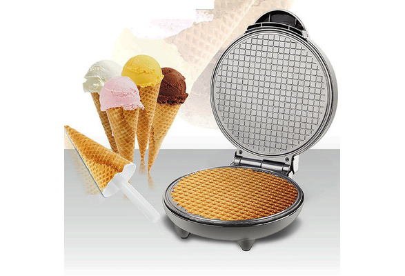 Double Sided Electric Heating Waffle Pan Diy Egg Crepe Maker Ice Cream Roll Machine Wish