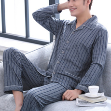 stripedpajama, nightclothe, Men, Winter