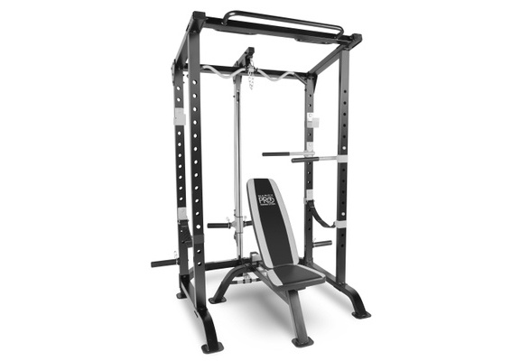 Marcy pro full discount cage and weight bench