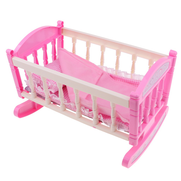 plastic doll bed