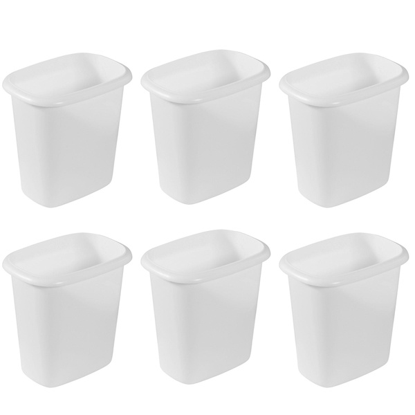 6 Pack Bathroom and Office Wastebasket Trash Can Rubbermaid 6 Quart Bedroom 6 Pack Bathroom and Office Wastebasket Trash Can Rubbermaid 6 Quart Bedroom