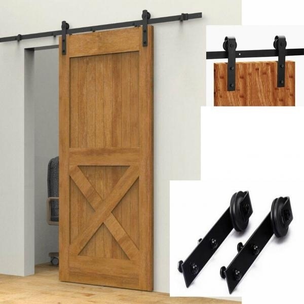 New Carbon Steel Sliding Barn Door Hardware Kit Interior Track Rail Pulley Roller Wish New Carbon Steel Sliding Barn Door, Sliding Barn Door Pulleys