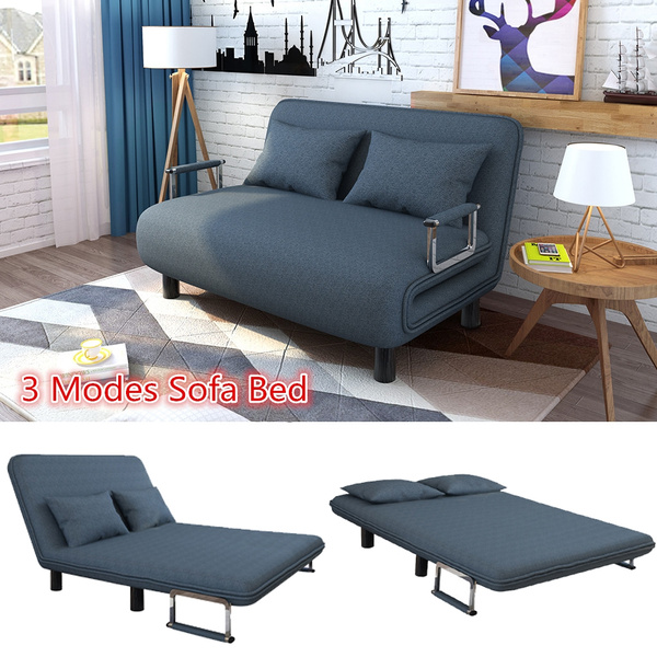 Convertible Sofa Bed Folding Arm Chair Sleeper Leisure Recliner