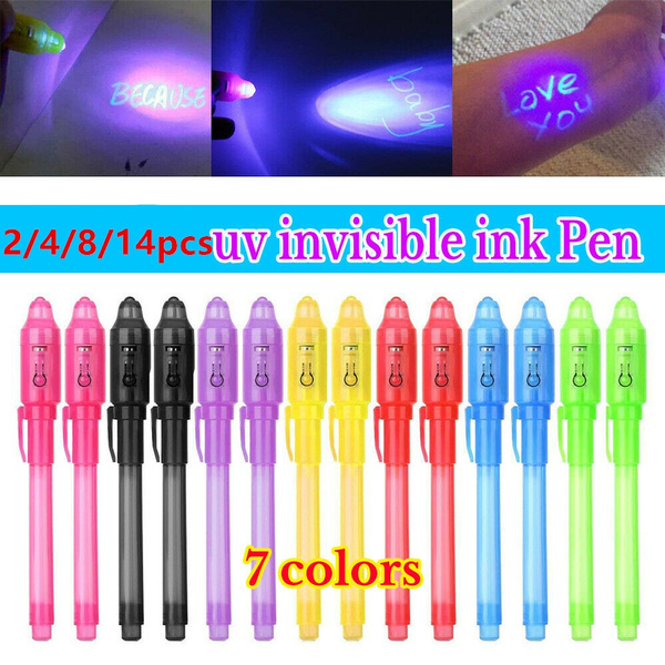 UV Light Invisible Ink Security Marker Secret Texta Pen Ultraviolet Blacklight