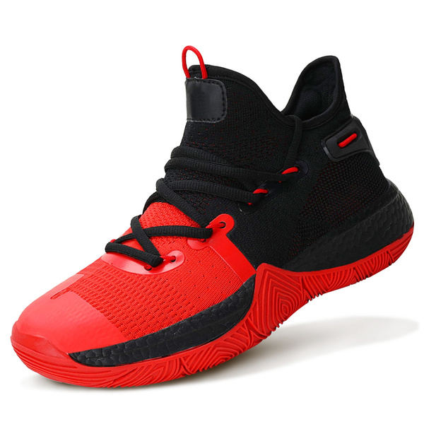Men's Basketball Shoes Outdoor Breathable High Top Sports Running Sneakers 