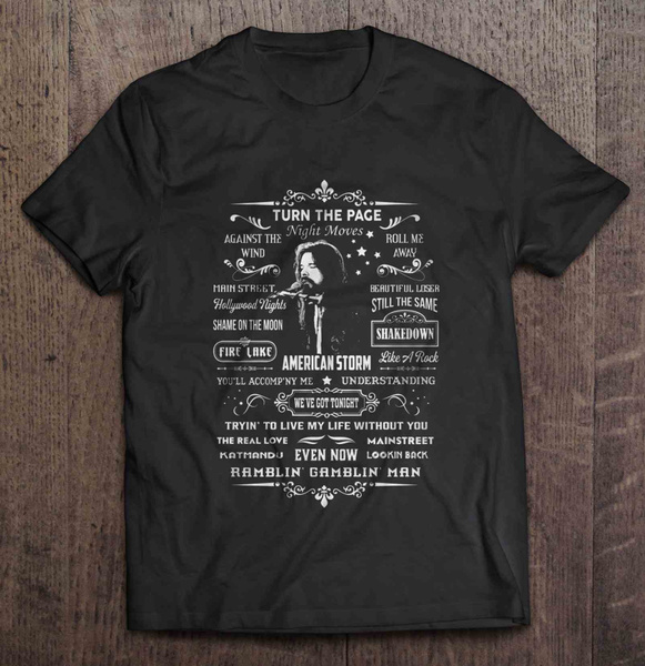 bob seger against the wind t shirt