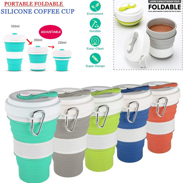 Silicone Collapsible Coffee Cup (550ml)