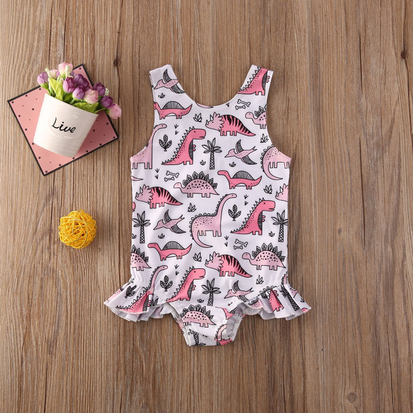 baby girl dinosaur bathing suit