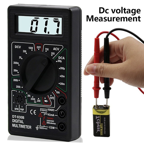 Digital DT830B LCD Voltmeter Volt Ammeter Ohmmeter Multimeter AC DC Tester Meter 