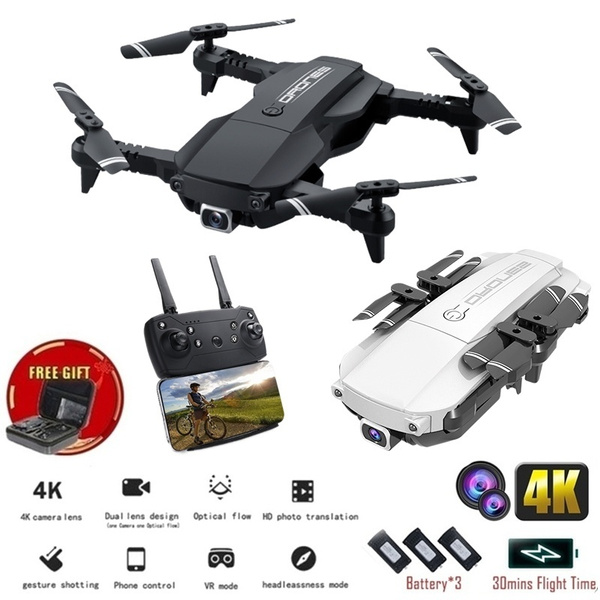 Drone X Pro WIFI FPV 4K HD Camera 3 Batteries Foldable Selfie RC Quadcopter  Gift