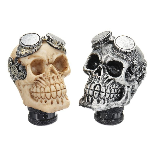 Abfer Skull Shift Knob Fun Gear Stick Knobs Shifter Car Shifting Head Replacement for Most Automatic Manual Truck Vehicle 