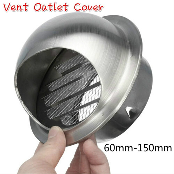 Wall Air Vent Ducting Ventilation Exhaust Grille Cover Outlet Stainless Steel