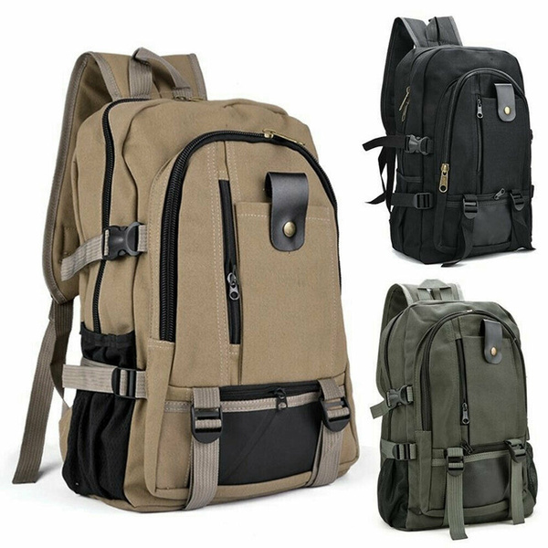 Sports Male Luggage Men Canvas Backpack Double-Shoulder Bag Travel Bags