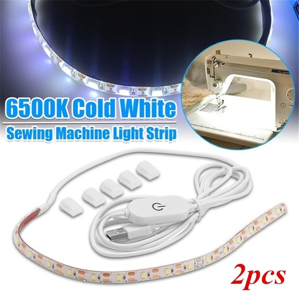 Sewing Machine White Light Strip LED Light with Touch Dimmer USB Power  Supply Industrial Working Lights