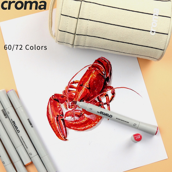 Croma 60Colors Animation Series Art Markers Pen Set Sketch Marker
