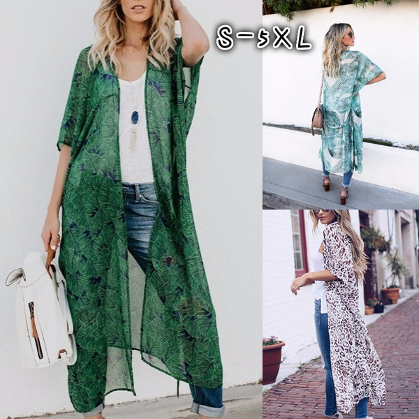 Nouveau Femme Sleevless Long Maxi Ouvert Boyfriend Cardigan Kimono Outerwear 