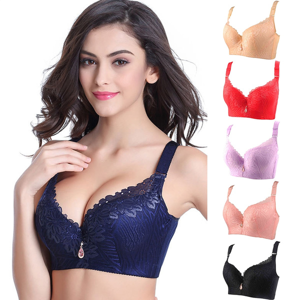 Plus Size Sexy Push Up Lace Busty Bras Sexy Full Cup Bra Vest for
